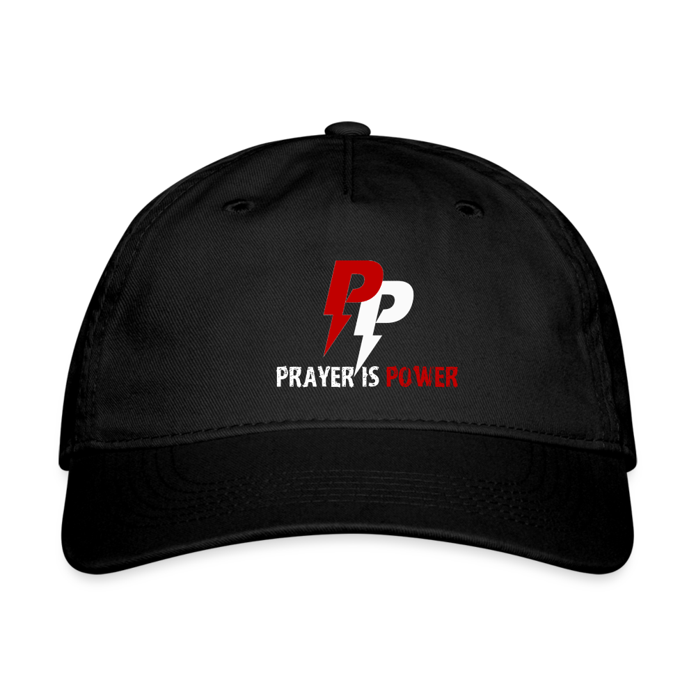 Prayer Is Power Dad Hat - black