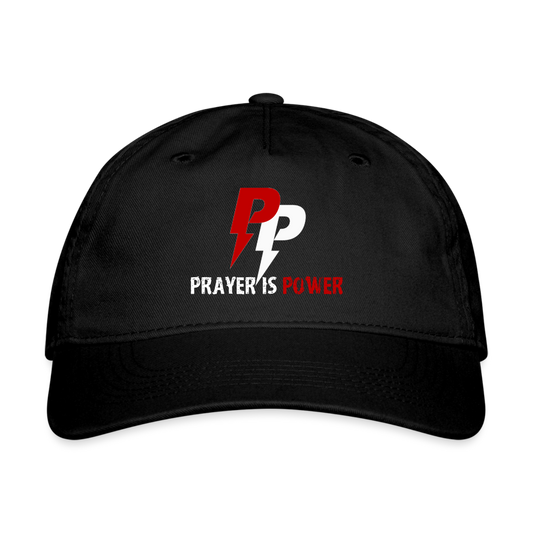 Prayer Is Power Dad Hat - black