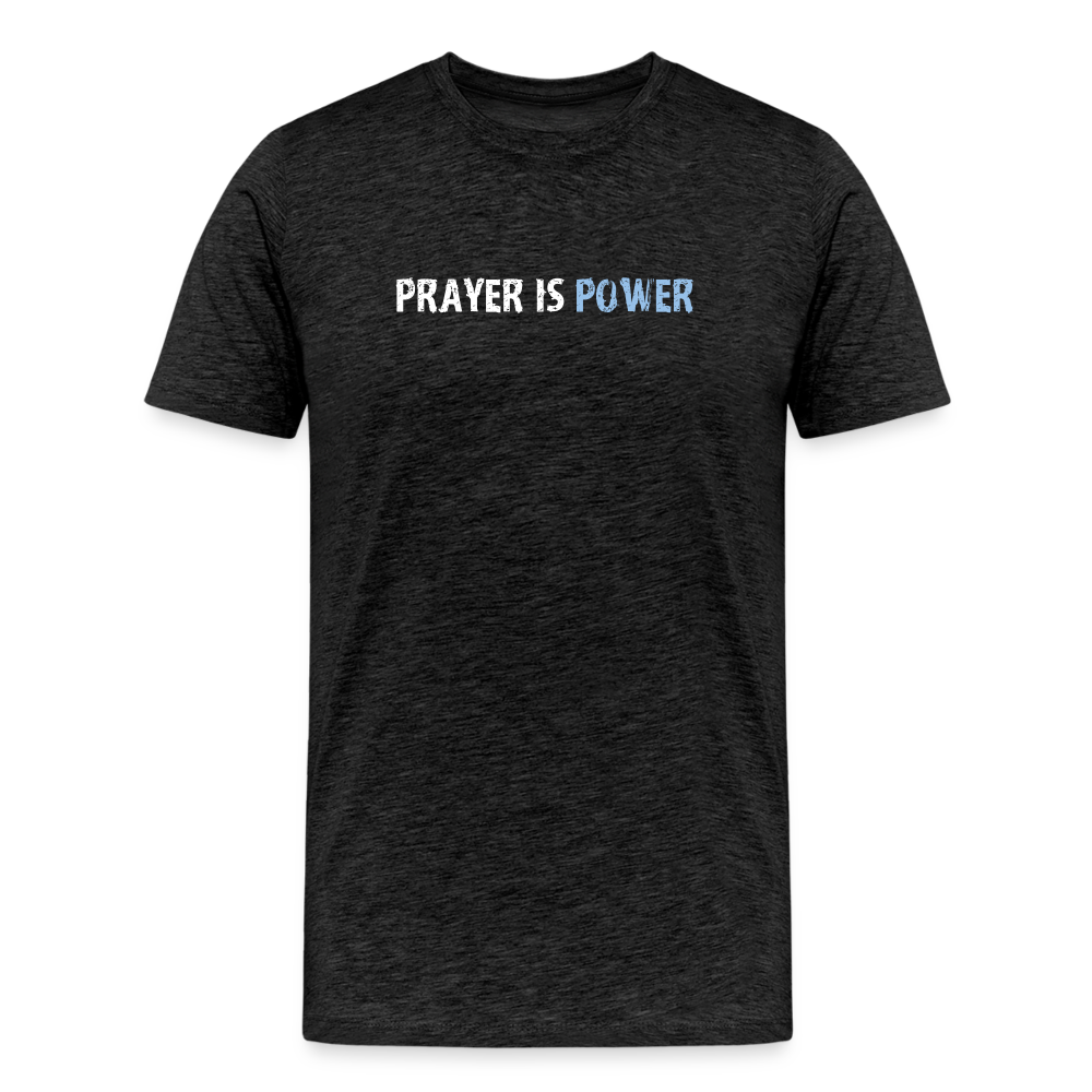 Prayer Is Power(UNC/White) - charcoal grey