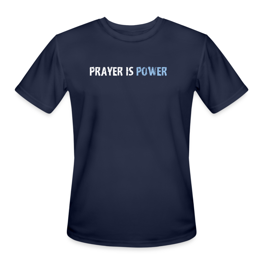 Prayer Is Power(Big Jeff) Dri-Fit Performance T-Shirt - navy