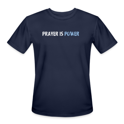 Prayer Is Power(Big Jeff) Dri-Fit Performance T-Shirt - navy