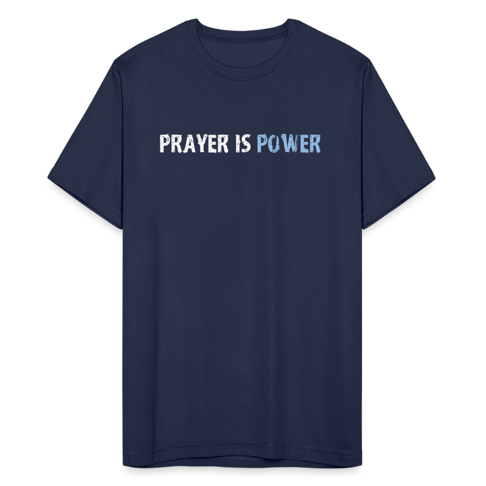 Prayer Is Power(Big Jeff) Dri-Fit Performance T-Shirt - navy