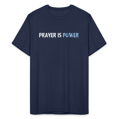 Prayer Is Power(Big Jeff) Dri-Fit Performance T-Shirt - navy