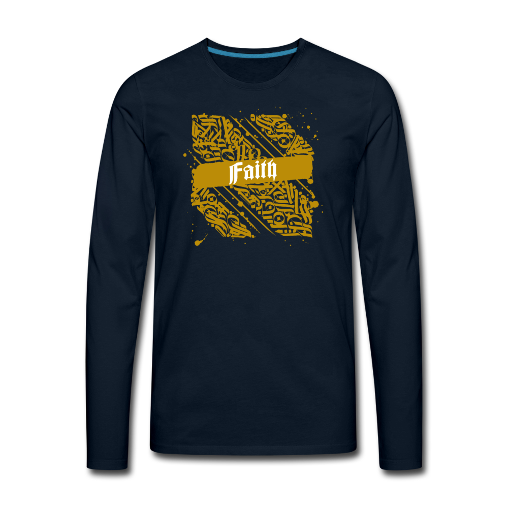 Faith Long Sleeve T-Shirt - deep navy