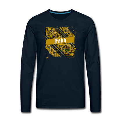 Faith Long Sleeve T-Shirt - deep navy