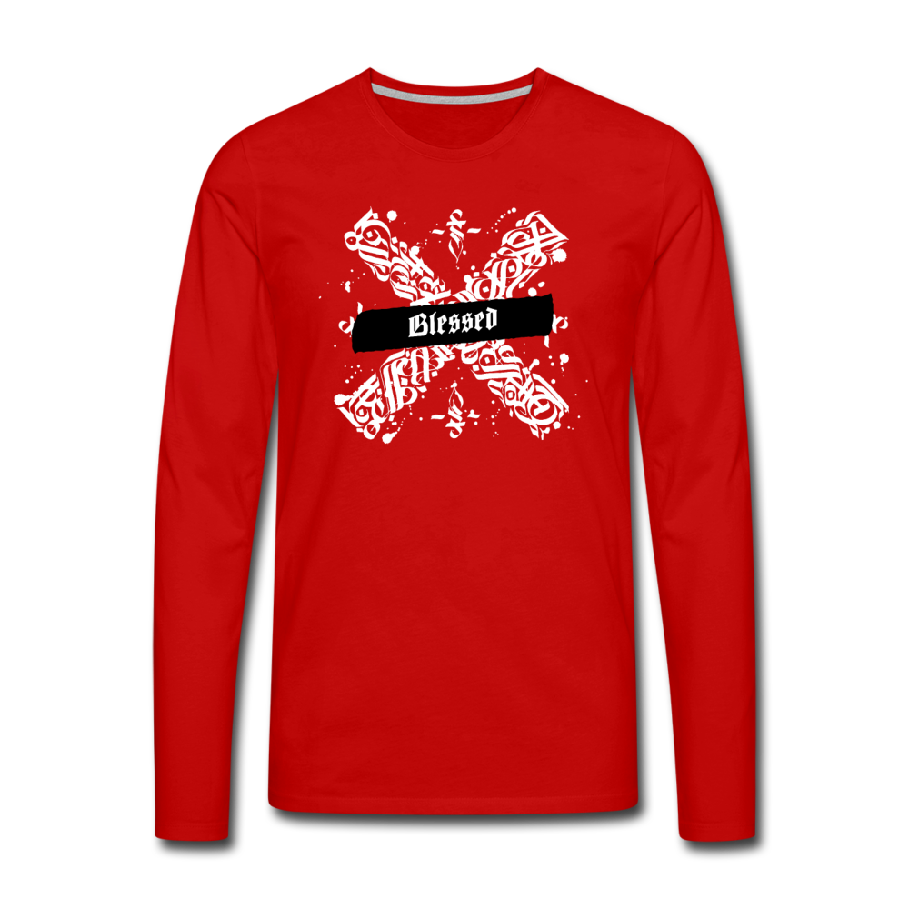 Blessed Long Sleeve T-Shirt - red