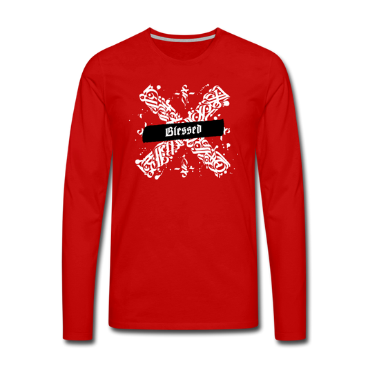 Blessed Long Sleeve T-Shirt - red