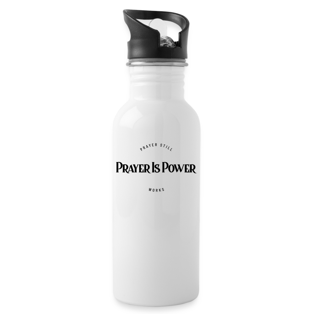 Prayer Still Works Water Bottle - white