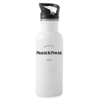 Prayer Still Works Water Bottle - white