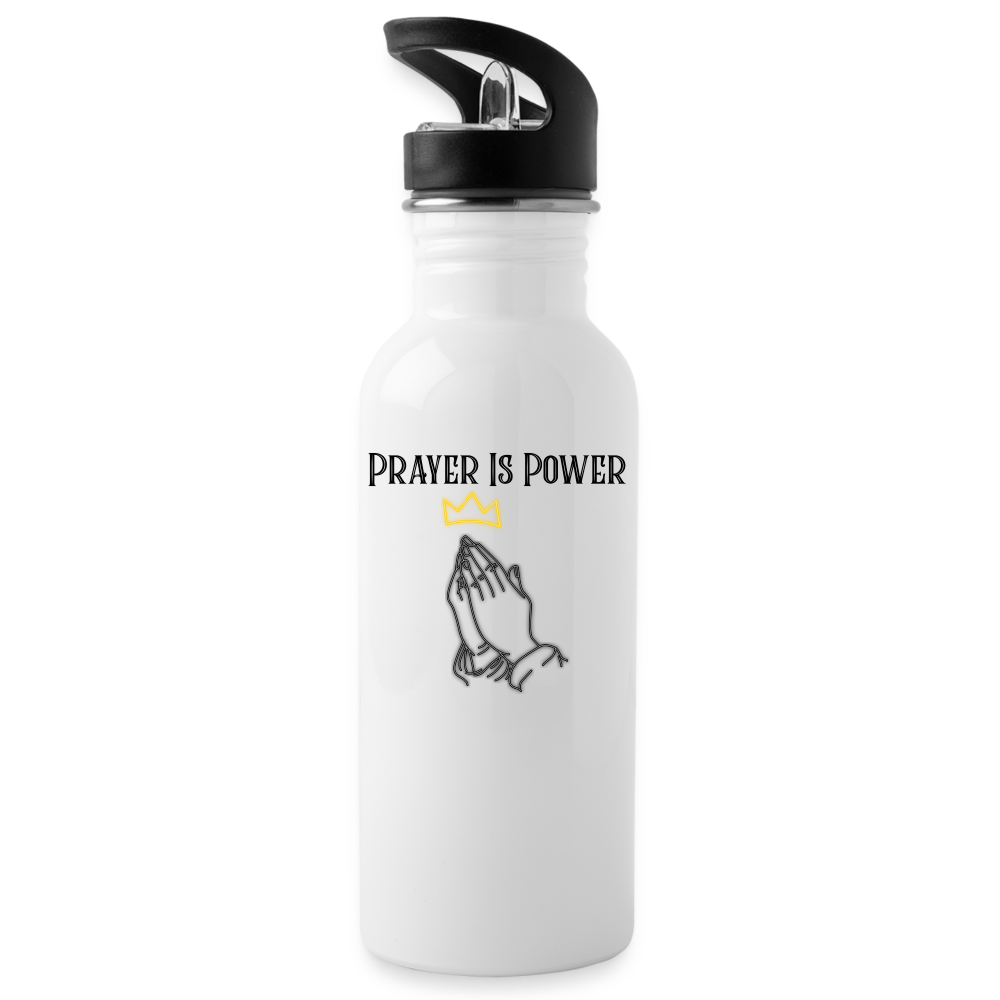 Prayer Still Works Water Bottle - white