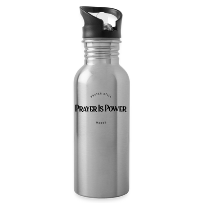 Prayer Still Works Water Bottle - silver