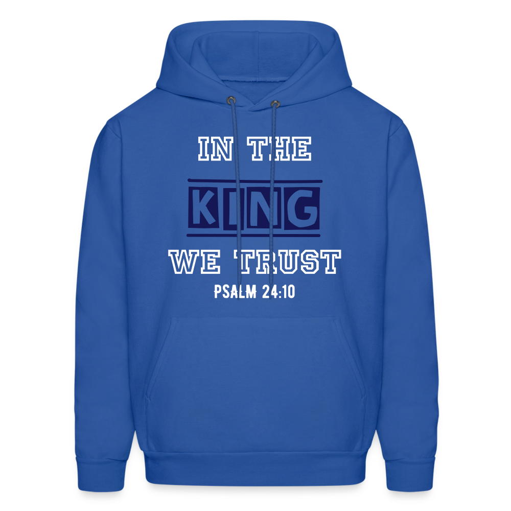 In The King  We Trust Hoodie - royal blue