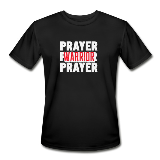 Prayer Warrior Moisture Wicking Performance T-Shirt - black