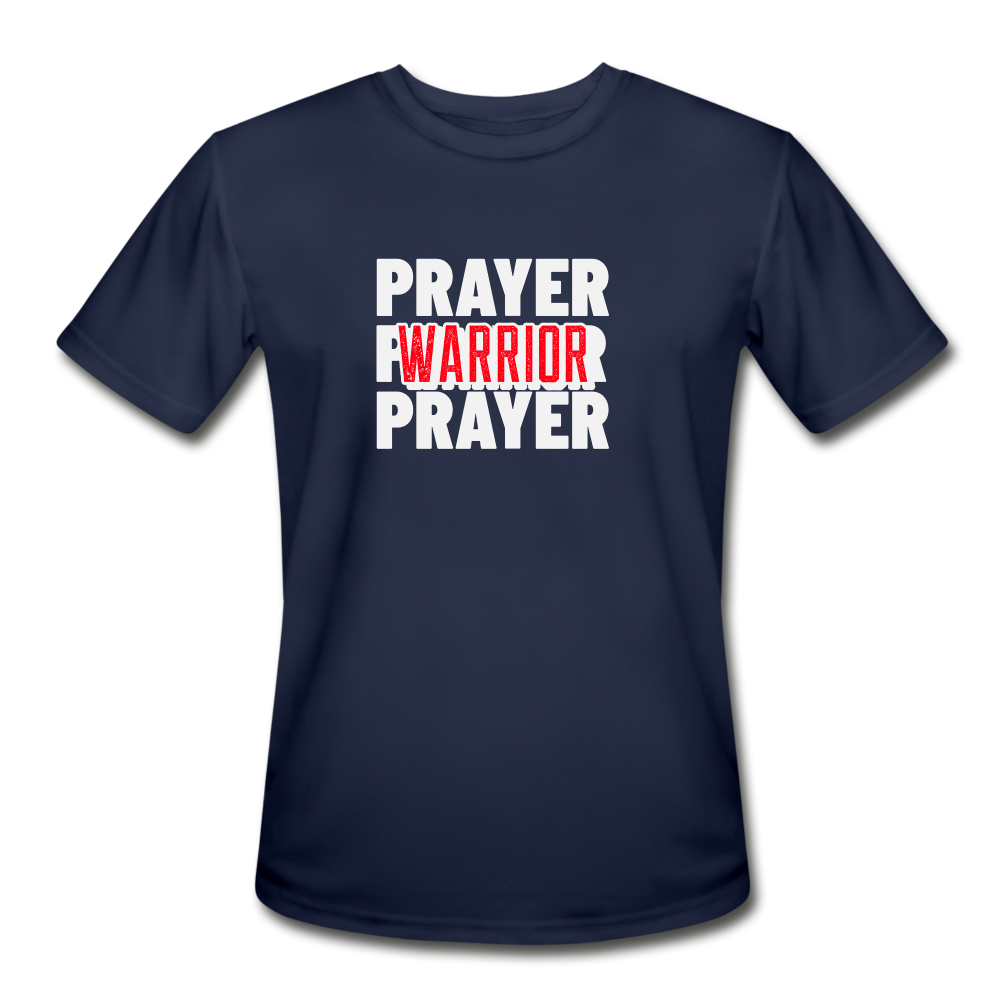 Prayer Warrior Moisture Wicking Performance T-Shirt - navy