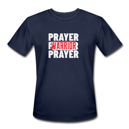 Prayer Warrior Moisture Wicking Performance T-Shirt - navy