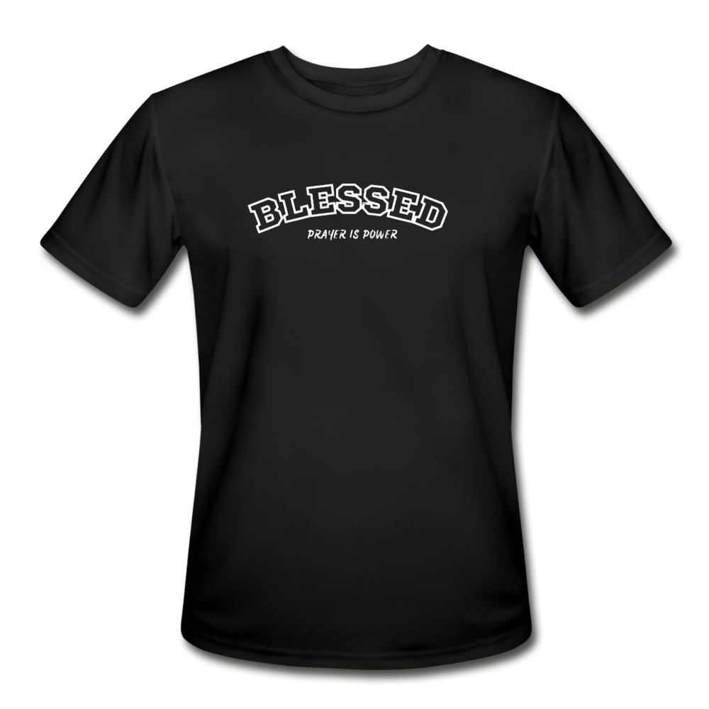 Blessed Moisture Wicking Performance T-Shirt - black