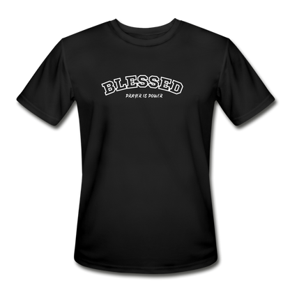 Blessed Moisture Wicking Performance T-Shirt - black