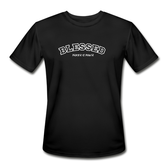 Blessed Moisture Wicking Performance T-Shirt - black