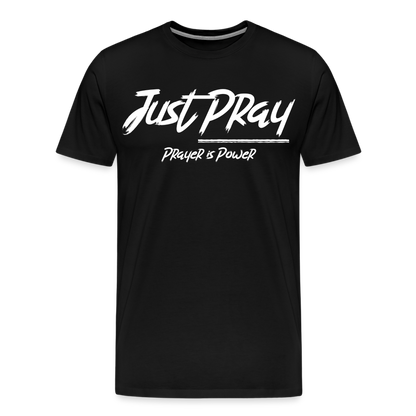 Just Pray (White Letters) - black