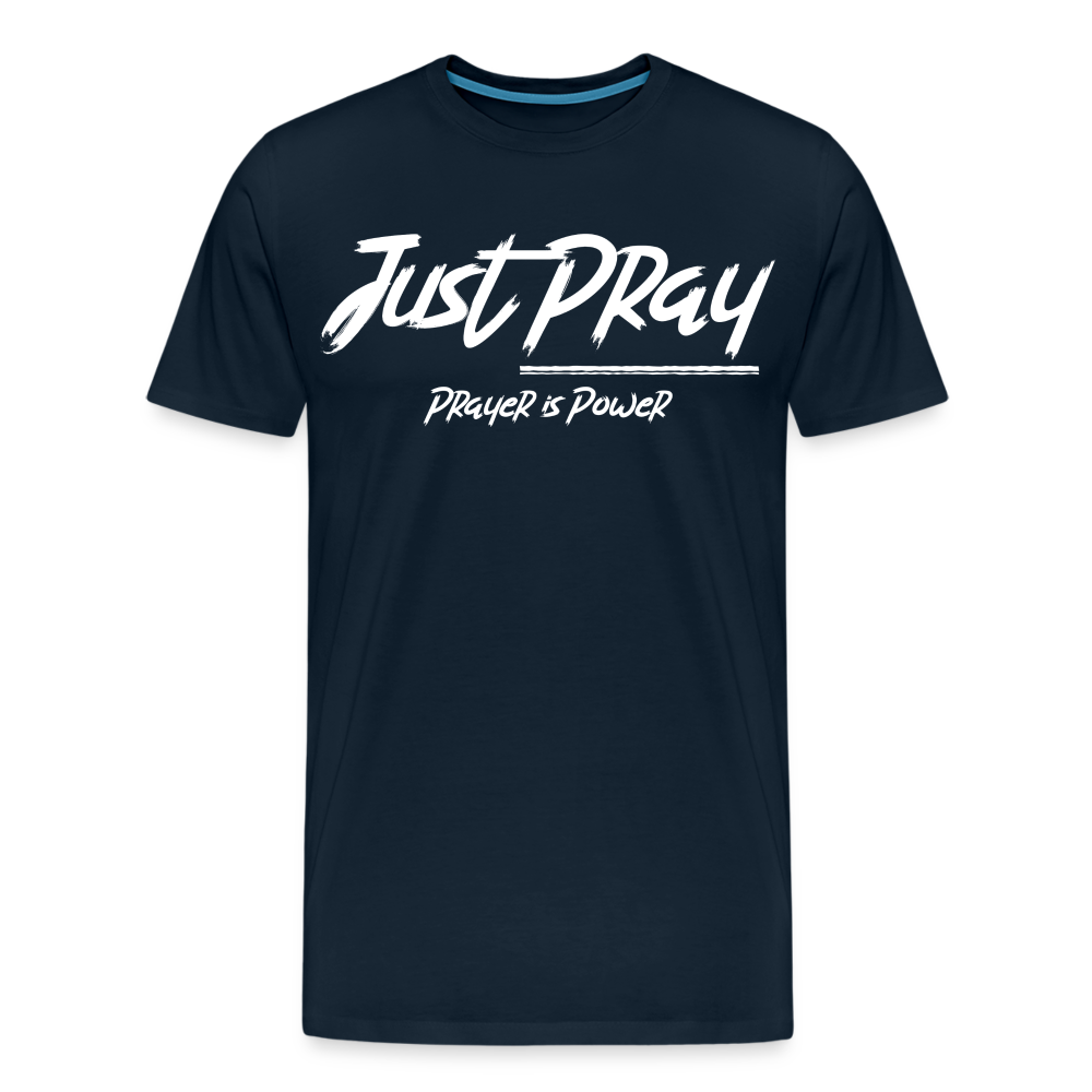 Just Pray (White Letters) - deep navy